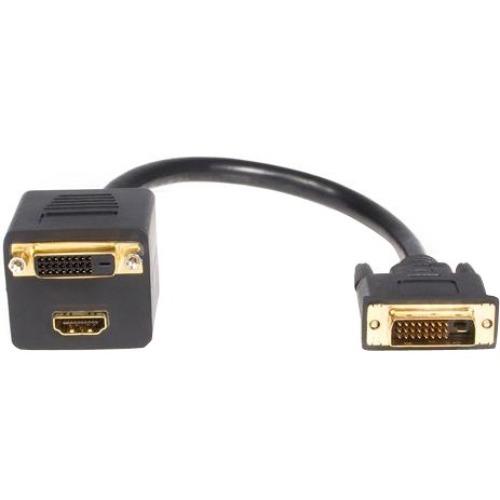 StarTech.com 1 ft DVI-D to DVI-D & HDMI Splitter Cable - M-F