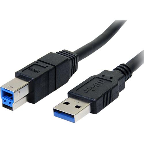 StarTech.com 10 ft Black SuperSpeed USB 3.0 Cable A to B - M-M