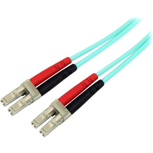 StarTech.com 1m Fiber Optic Cable - 10 Gb Aqua - Multimode Duplex 50-125 - LSZH - LC-LC - OM3 - LC to LC Fiber Patch Cable