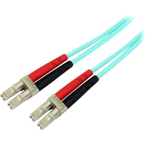 StarTech.com 10m Fiber Optic Cable - 10 Gb Aqua - Multimode Duplex 50-125 - LSZH - LC-LC - OM3 - LC to LC Fiber Patch Cable