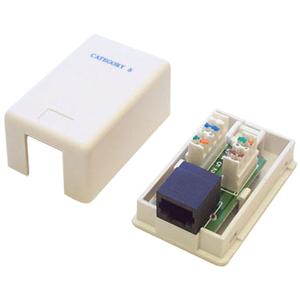 StarTech.com Single Cat5e RJ45 Wall Jack White w- Keystone Jack