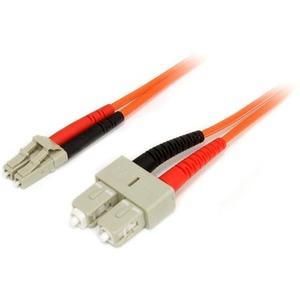 StarTech.com 1m Fiber Optic Cable - Multimode Duplex 50-125 - LSZH - LC-SC - OM2 - LC to SC Fiber Patch Cable