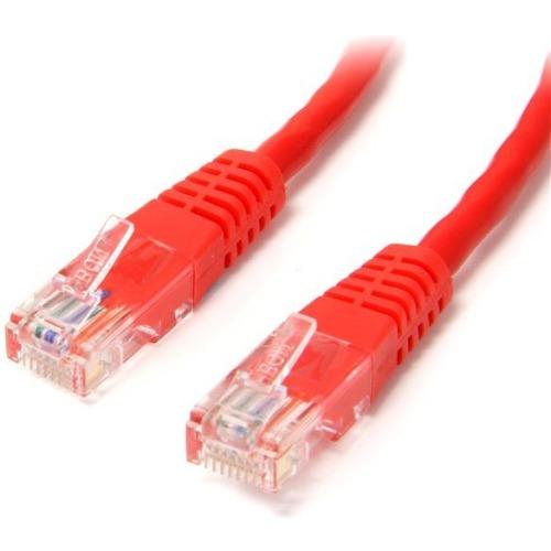 StarTech.com 15 ft Red Molded Cat5e UTP Patch Cable