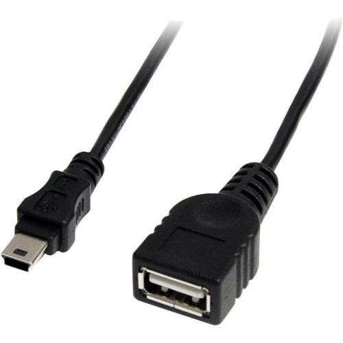 StarTech.com 1 ft Mini USB 2.0 Cable - USB A to Mini B F-M