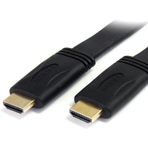 StarTech.com 10 ft Flat High Speed HDMI Cable with Ethernet - Ultra HD 4k x 2k HDMI Cable - HDMI to HDMI M-M