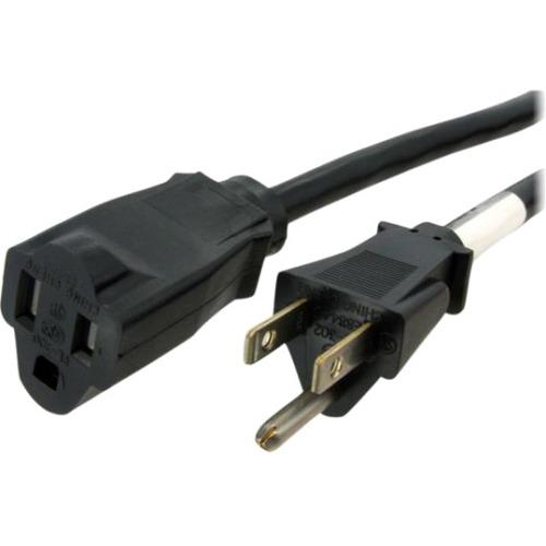 StarTech.com 20 ft Power Cord Extension - NEMA 5-15R to NEMA 5-15P