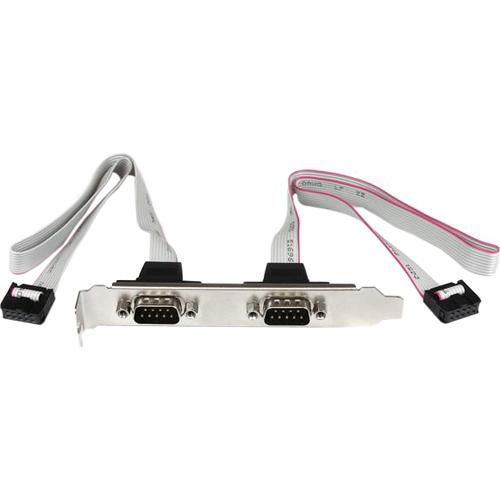 StarTech.com 2 Port 16in DB9 Serial Port Bracket to 10 Pin Header