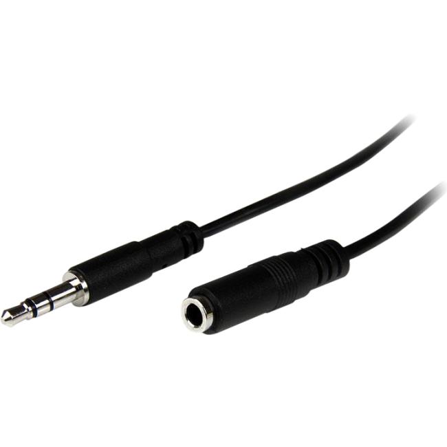 StarTech.com 1m Slim 3.5mm Stereo Extension Audio Cable - M-F