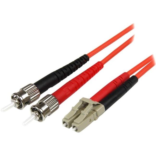 StarTech.com 1m Fiber Optic Cable - Multimode Duplex 50-125 - LSZH - LC-ST - OM2 - LC to ST Fiber Patch Cable