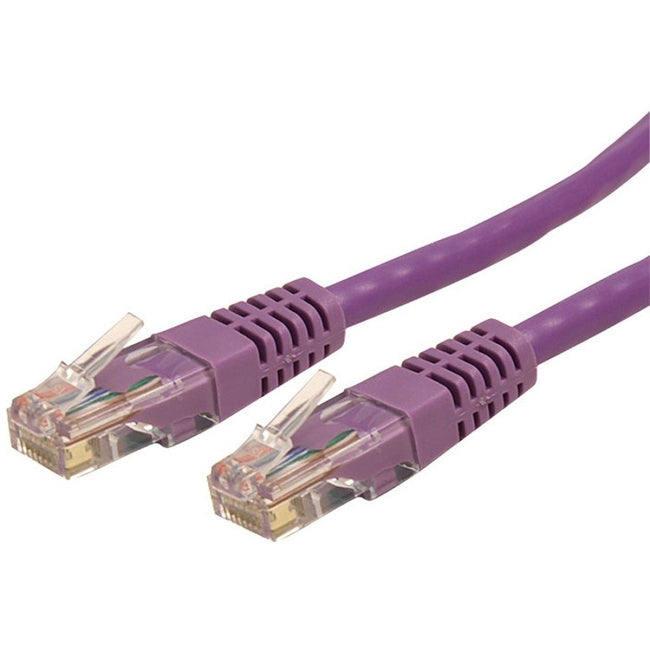 StarTech.com 10 ft Cat 6 Purple Molded RJ45 UTP Gigabit Cat6 Patch Cable - 10ft Patch Cord