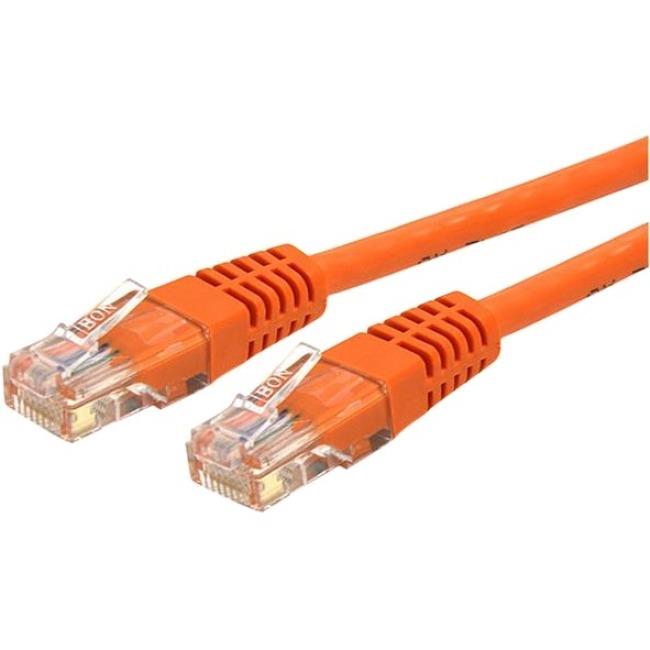 StarTech.com 15 ft Cat 6 Orange Molded RJ45 UTP Gigabit Cat6 Patch Cable - 15ft Patch Cord