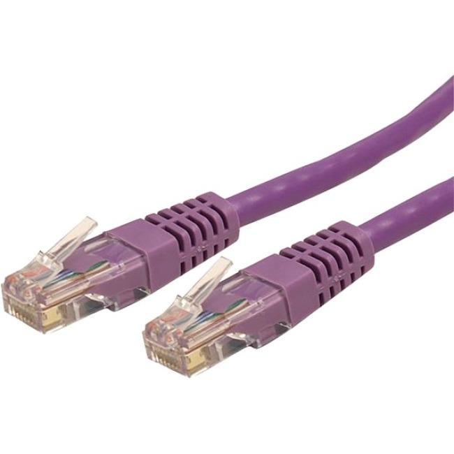 StarTech.com 15 ft Cat 6 Purple Molded RJ45 UTP Gigabit Cat6 Patch Cable - 15ft Patch Cord