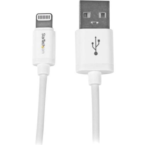 StarTech.com 0.3m (11in) Short White Apple 8-pin Lightning Connector to USB Cable for iPhone - iPod - iPad