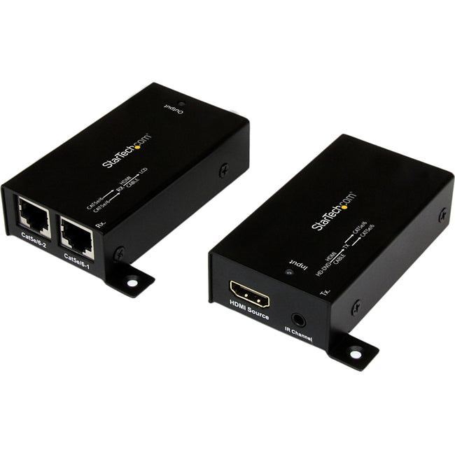 StarTech.com HDMI Over Cat5 - Cat6 Extender with IR - 100 ft (30m) Power Free