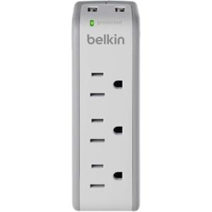 Belkin 3-Outlet Mini Surge Protector with USB Ports (2.1 AMP)