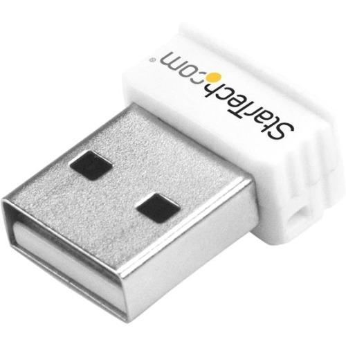 StarTech.com USB 150Mbps Mini Wireless N Network Adapter - 802.11n-g 1T1R USB WiFi Adapter - White