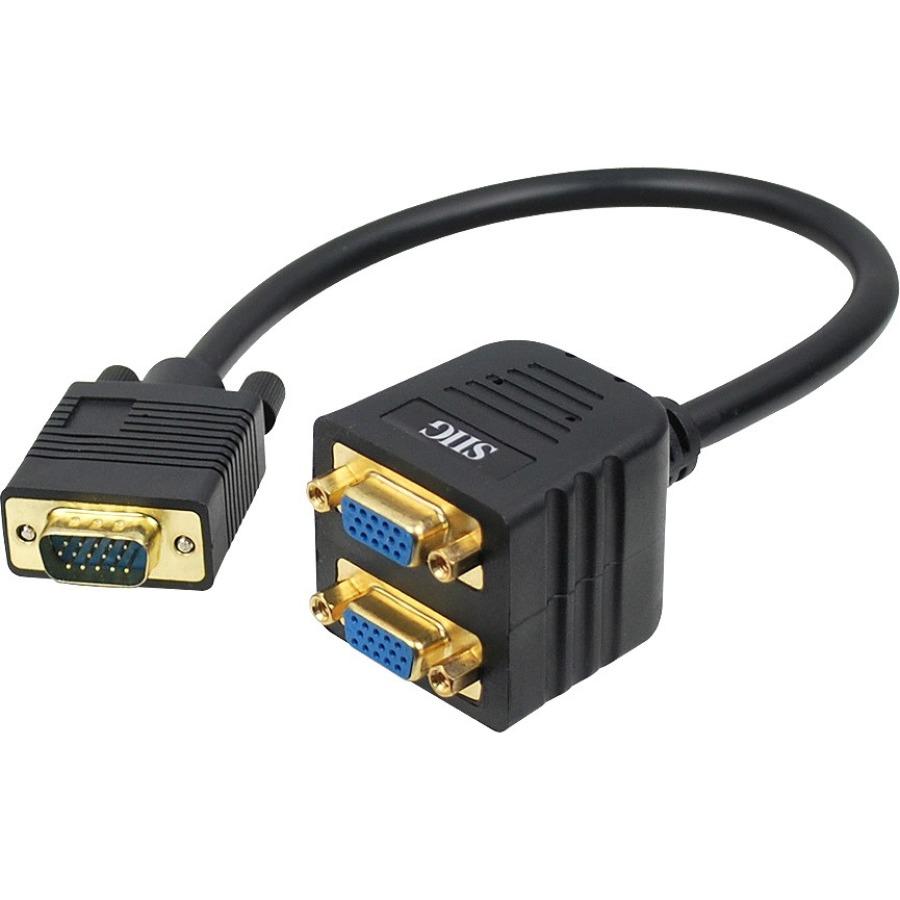 SIIG 1 ft VGA to 2x VGA Splitter Cable - M-F