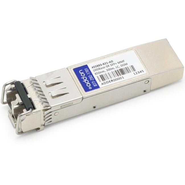 AddOn HP 455883-B21 Compatible TAA Compliant 10GBase-SR SFP+ Transceiver (MMF, 850nm, 300m, LC, DOM)