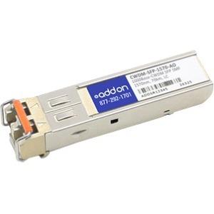 AddOn Cisco CWDM-SFP-1570 Compatible TAA Compliant 1000Base-CWDM SFP Transceiver (SMF, 1570nm, 70km, LC)