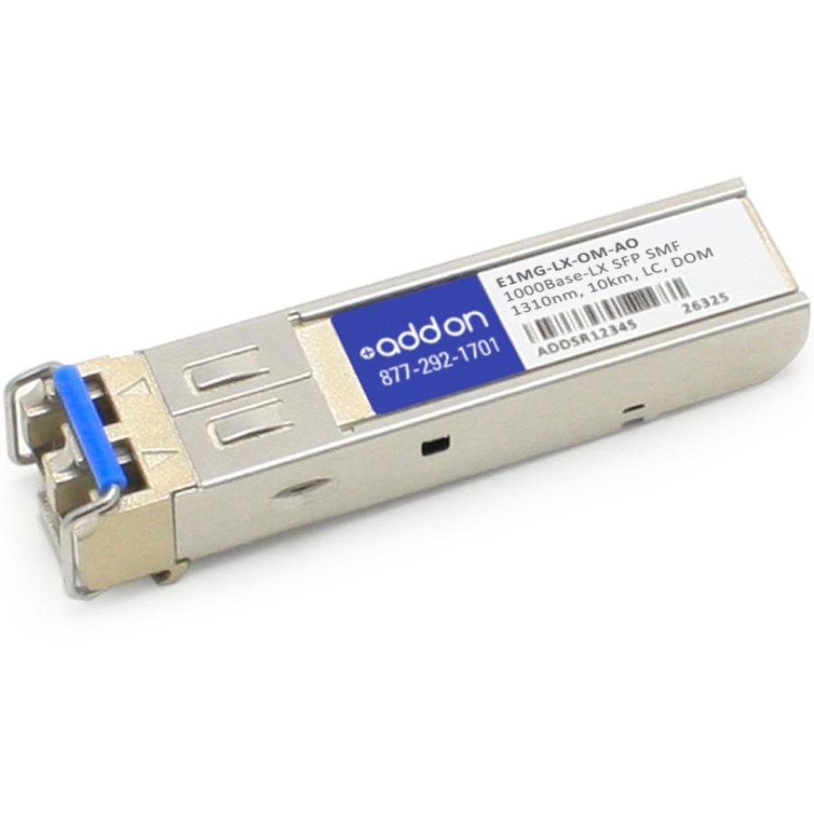 AddOn Brocade E1MG-LX-OM Compatible TAA Compliant 1000Base-LX SFP Transceiver (SMF, 1310nm, 10km, LC, DOM)