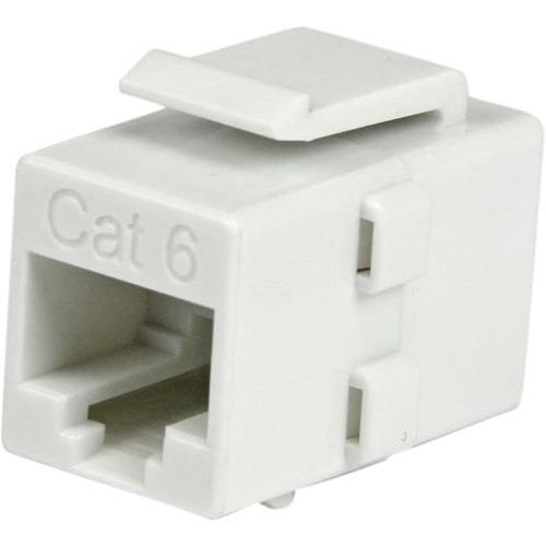 StarTech.com White Cat 6 RJ45 Keystone Jack Network Coupler - F-F