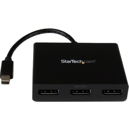 StarTech.com Mini DisplayPort to DisplayPort Multi Monitor Splitter - 3-Port MST Hub - mDP 1.2 to 3x DP MST Hub