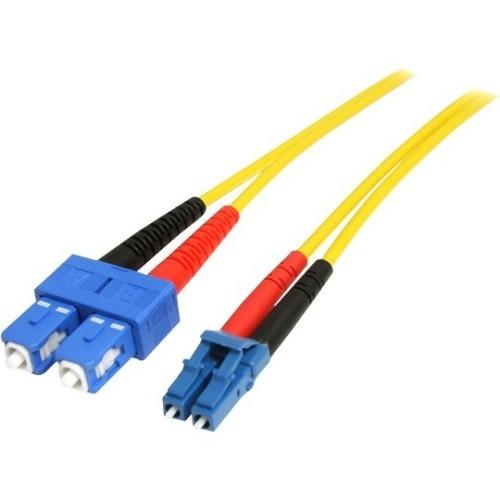 StarTech.com 10m Fiber Optic Cable - Single-Mode Duplex 9-125 - LSZH - LC-SC - OS1 - LC to SC Fiber Patch Cable