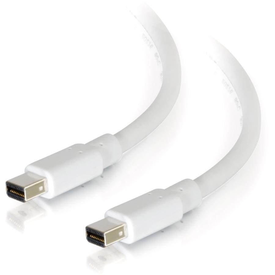 C2G 6ft Mini DisplayPort Cable M-M - White