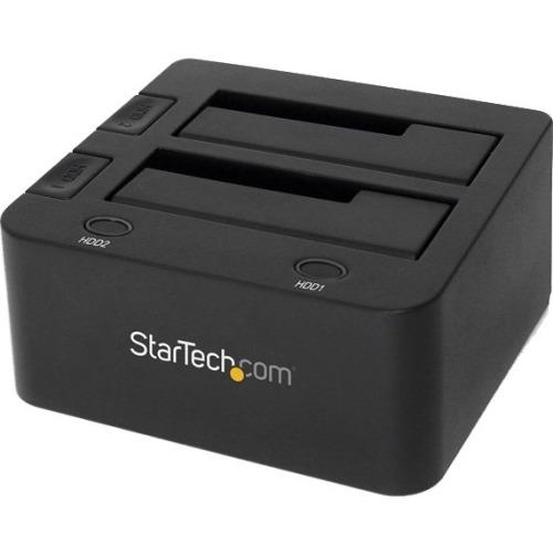 StarTech.com USB 3.0 Dual Hard Drive Docking Station with UASP for 2.5-3.5in SSD - HDD - SATA 6 Gbps