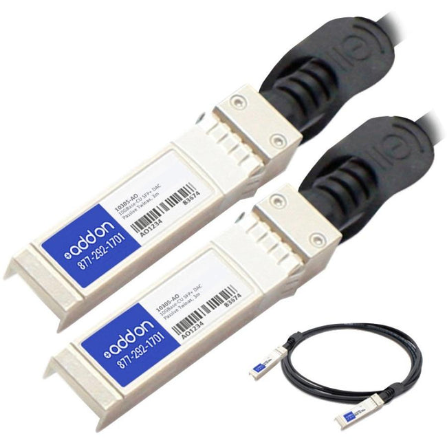 AddOn Extreme Networks 10305 Compatible TAA Compliant 10GBase-CU SFP+ to SFP+ Direct Attach Cable (Passive Twinax, 3m)