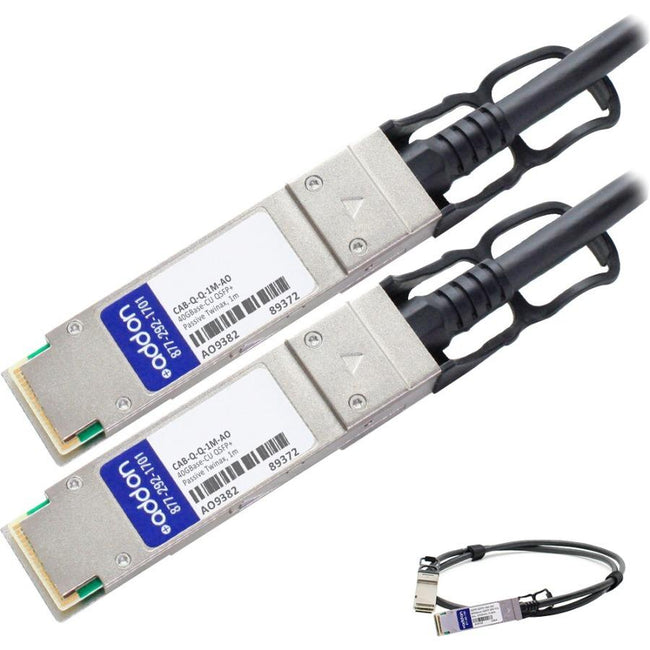 AddOn Arista Networks CAB-Q-Q-1M Compatible TAA Compliant 40GBase-CU QSFP+ to QSFP+ Direct Attach Cable (Passive Twinax, 1m)