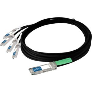 AddOn Cisco QSFP-4SFP10G-CU1M Compatible TAA Compliant 40GBase-CU QSFP+ to 4xSFP+ Direct Attach Cable (Passive Twinax, 1m)