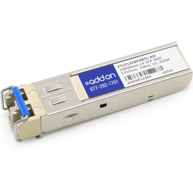 AddOn Finisar FTLF1318P3BTL Compatible TAA Compliant 1000Base-LX SFP Transceiver (SMF, 1310nm, 10km, LC, DOM)