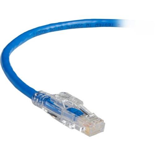 Black Box GigaBase 3 CAT5e 350-MHz Lockable Patch Cable (UTP), Blue, 15-ft. (4.5-m)