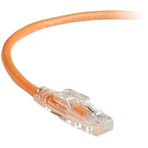Black Box GigaBase 3 CAT5e 350-MHz Lockable Patch Cable (UTP), Orange, 25-ft. (7.6-m)