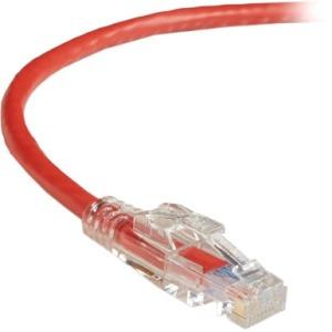 Black Box GigaBase 3 CAT5e 350-MHz Lockable Patch Cable (UTP), Red, 4-ft. (1.2-m)