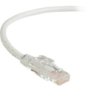 Black Box GigaBase 3 CAT5e 350-MHz Lockable Patch Cable (UTP), White, 100-ft. (30.4-m)