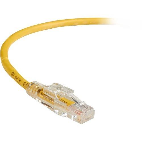 Black Box GigaBase 3 CAT5e 350-MHz Lockable Patch Cable (UTP), Yellow, 4-ft. (1.2-m)