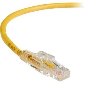 Black Box GigaBase 3 CAT5e 350-MHz Lockable Patch Cable (UTP), Yellow, 6-ft. (1.8-m)