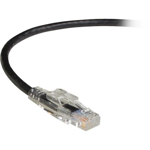 Black Box GigaTrue 3 CAT6 550-MHz Lockable Patch Cable (UTP), Black, 3-ft. (0.9-m)