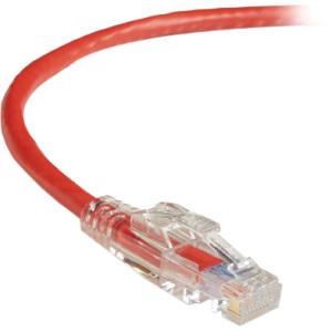 Black Box GigaTrue 3 CAT6 550-MHz Lockable Patch Cable (UTP), Red, 10-ft. (3.0-m)