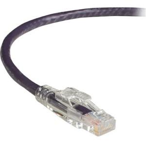 Black Box GigaTrue 3 CAT6 550-MHz Lockable Patch Cable (UTP) - Violet, 7-ft. (2.1-m)