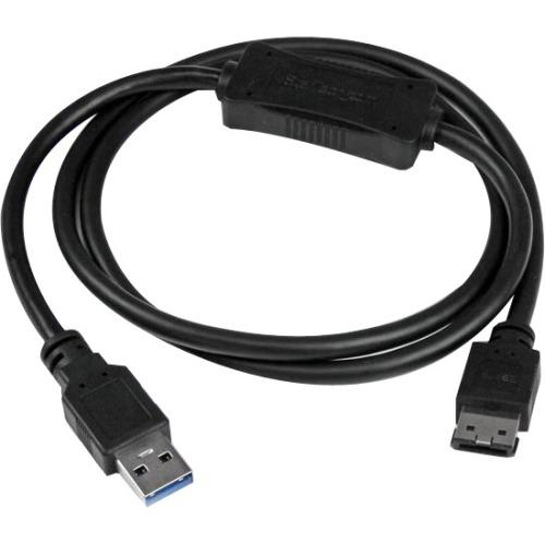 StarTech.com USB 3.0 to eSATA HDD - SSD - ODD Adapter Cable - 3ft eSATA Hard Drive to USB 3.0 Adapter Cable - SATA 6 Gbps