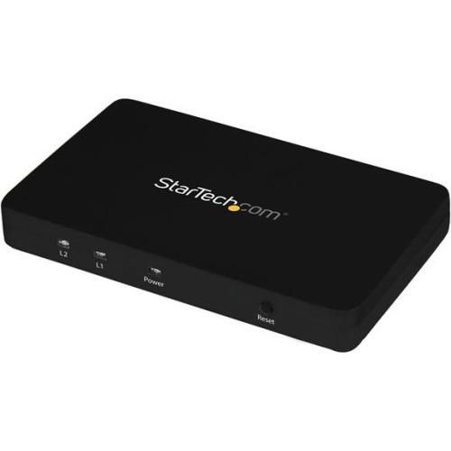 StarTech.com HDMI Splitter 1 In 2 Out - 4k 30Hz - 2 Port - Aluminum - HDMI Multi Port - HDMI Audio Splitter