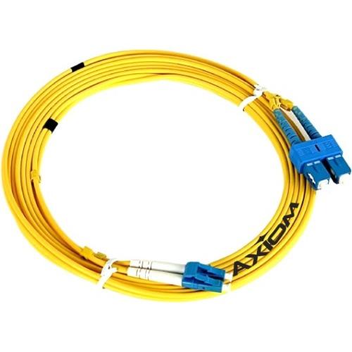Axiom LC-SC Singlemode Duplex OS2 9-125 Fiber Optic Cable 15m