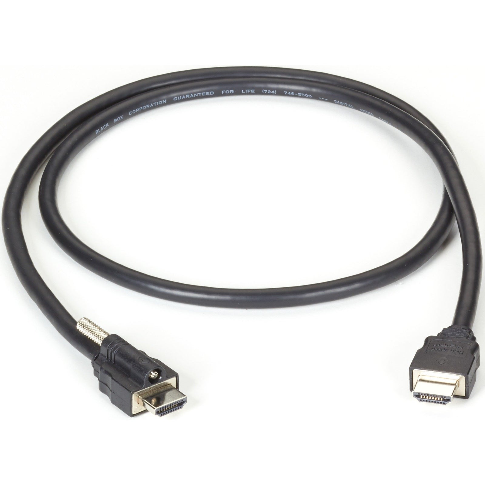Black Box Locking HDMI to Standard HDMI Cable - 3-m (9.8-ft.)