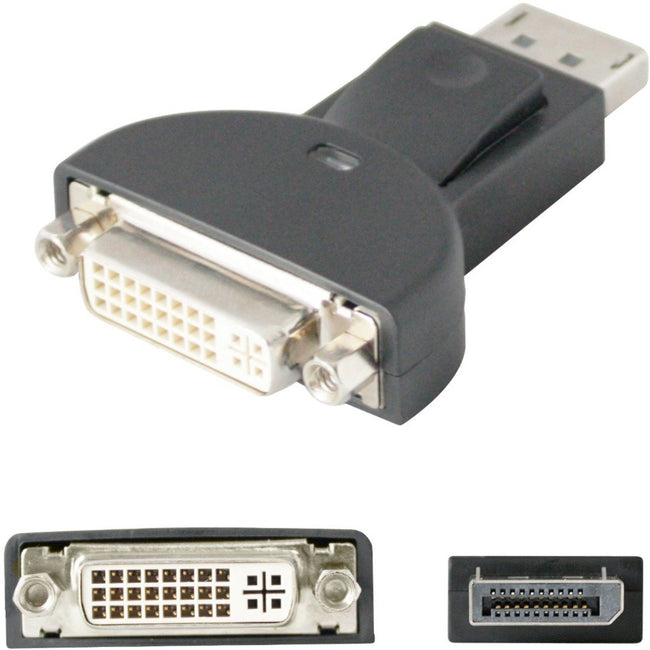 AddOn DisplayPort Male to DVI-I Female Black Adapter (Requires DP++)