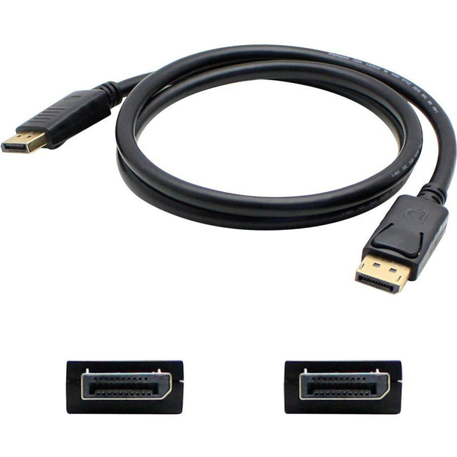 AddOn 5-Pack of 6ft DisplayPort Male to Male Black Cables