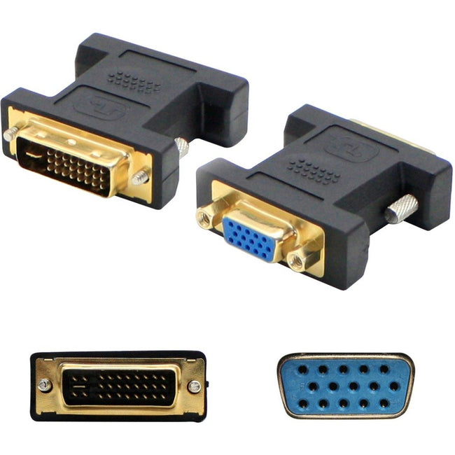 AddOn 5-Pack of DVI-I Male to VGA Female Black Adapters