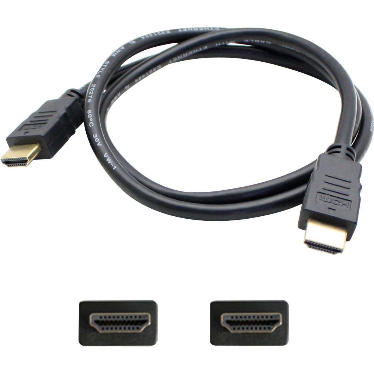 AddOn 5-Pack of 10ft HDMI Male to Male Black Cables